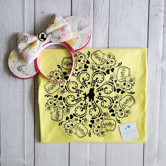 Screenprinted Tee Winnie-the-Pooh Mandala Disney - Picture 3 of 3